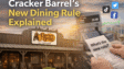 cracker barrel new dining rule