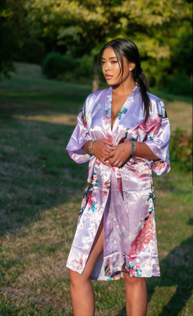 ladies silk kimono