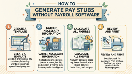 How to Generate Pay Stubs Without Payroll Software