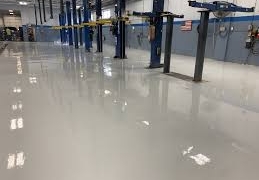 solid color epoxy floor