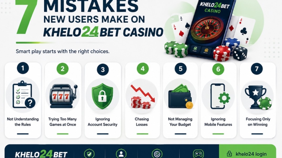 7 Mistakes New Users Make on Khelo24Bet Casino