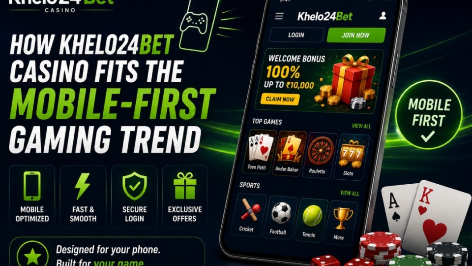 How Khelo24Bet Casino Fits the Mobile-First Gaming Trend