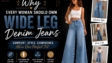 Wide Leg Denim Jeans