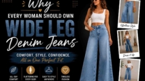 Wide Leg Denim Jeans
