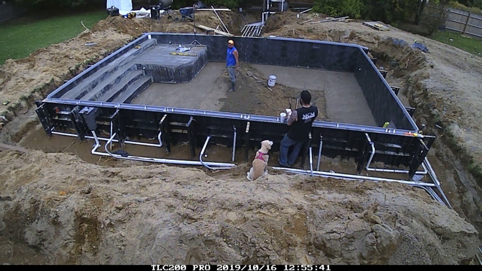 swimming pool installation