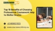 Top 10 Benefits of Choosing Professional Coursework Help for Better Grades