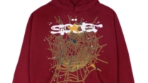 Sp5der Logo Hoodie Maroon